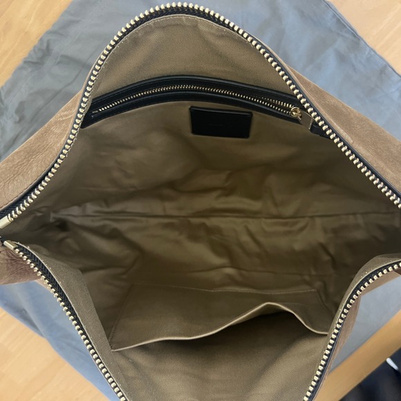 Allsaints All Saints Edbury Oversized Suede Tote Shoulder Bag Purse - Picture 9 of 13